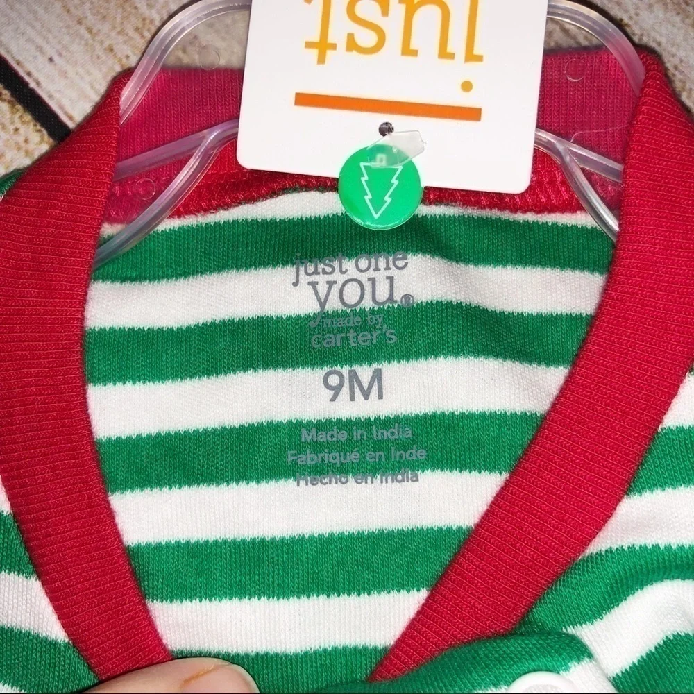 Christmas Santa Sleeper with Feet Size 9 Months